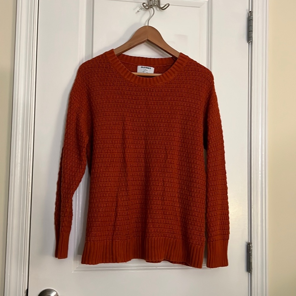 Old navy burnt orange knit sweater